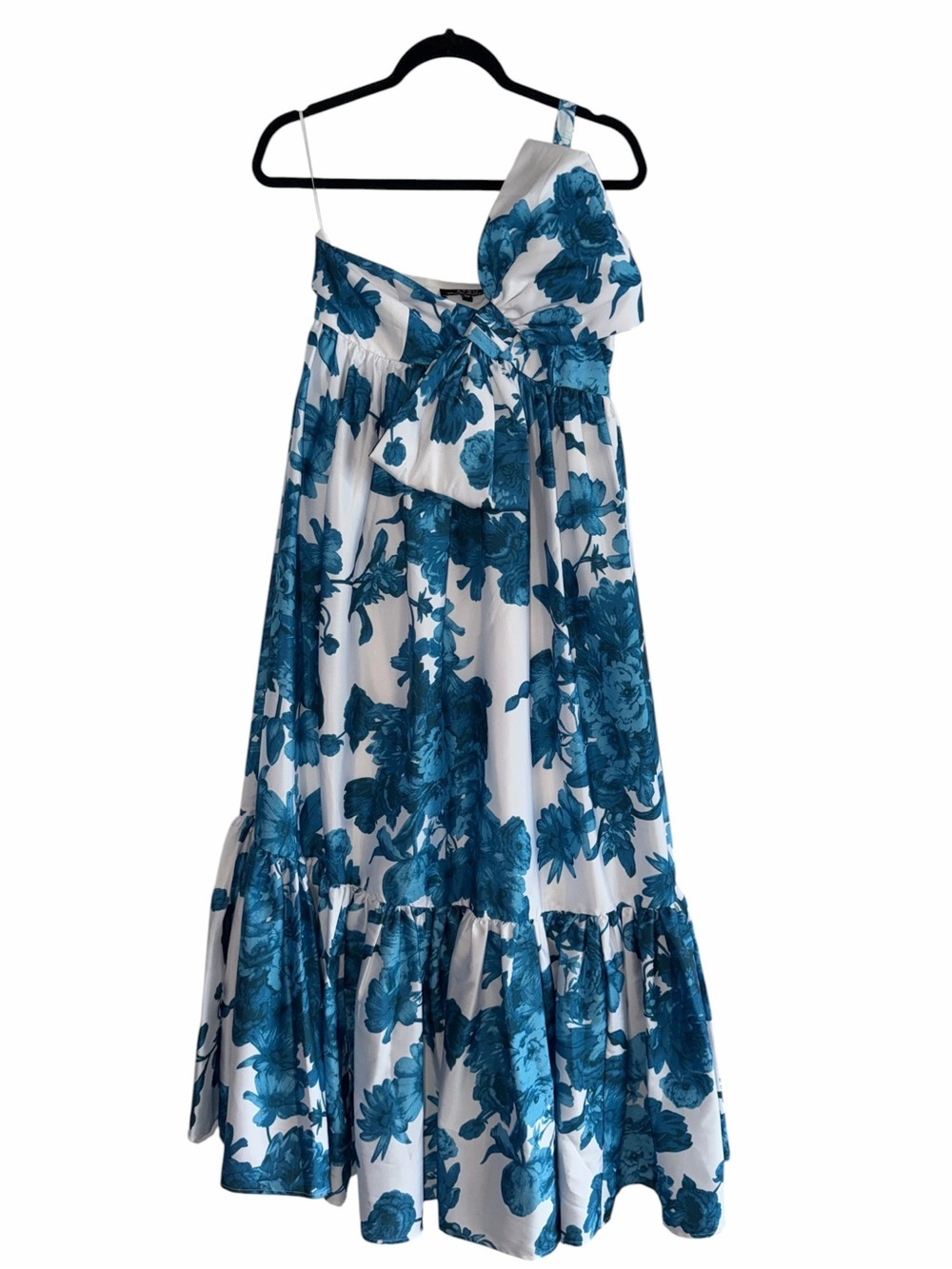 Anthropologie ATSU Blue Floral White Sundress with Bow Detail size XS NWT - Picture 5 of 12
